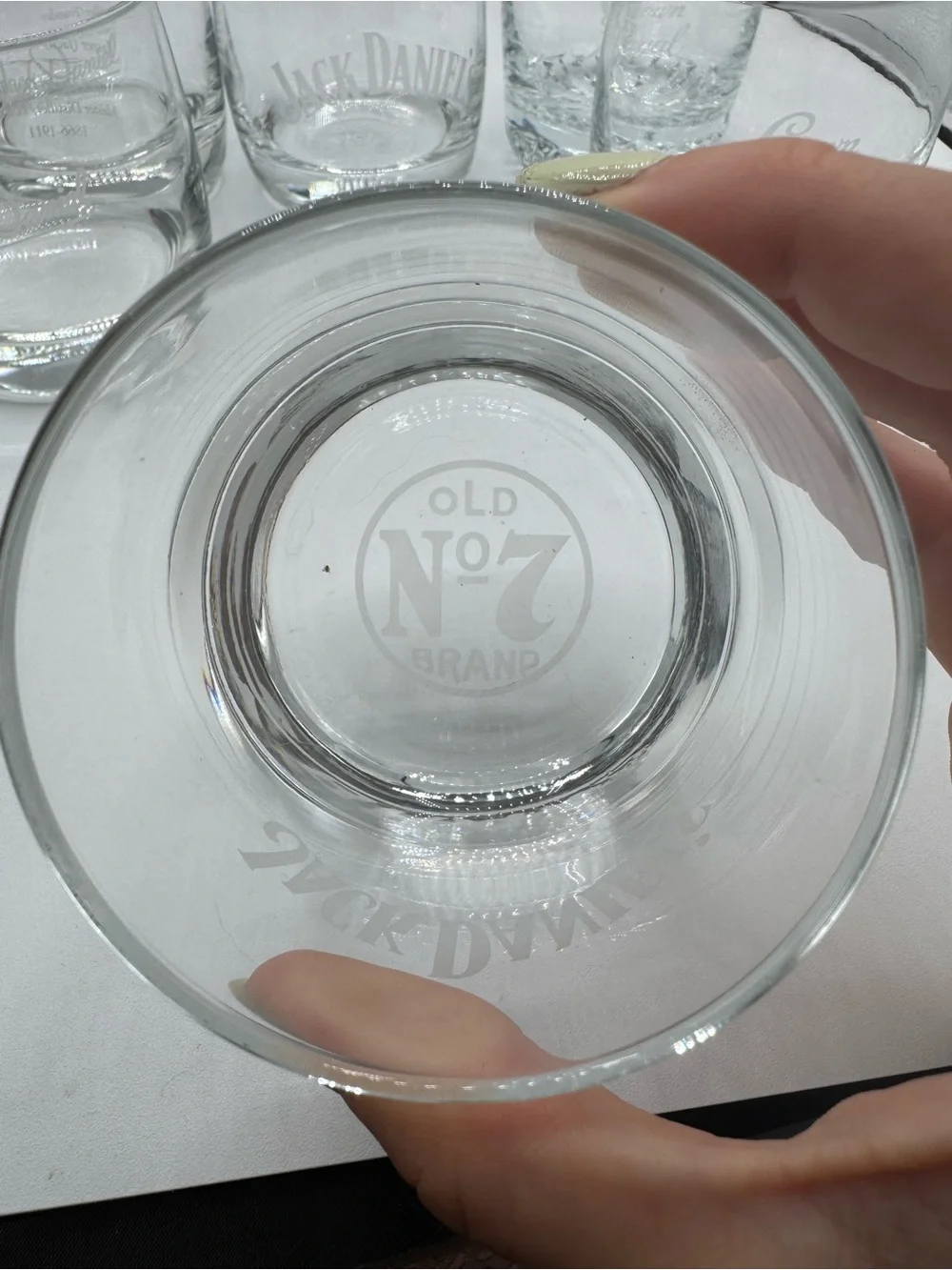 Alcohol Branded Rocks Glasses Set of Six Jack Daniels, Crown Royal